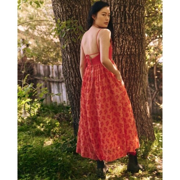 💕THE GREAT.💕 The Camelia Dress ~ Begonia Size 2 = Medium NWT - Picture 3 of 16